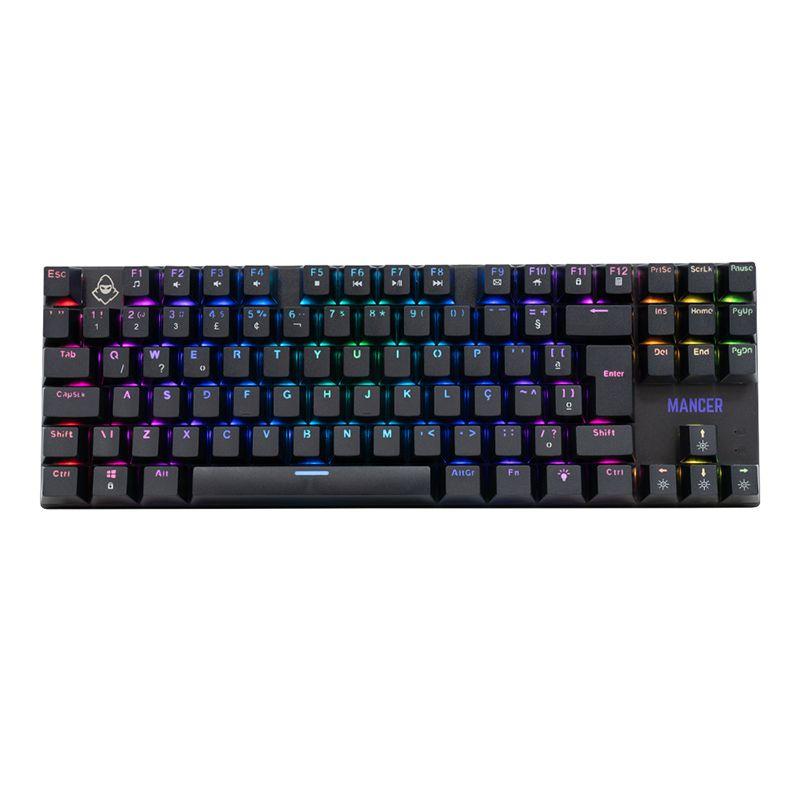 Imagem do produto Teclado Mecanico Gamer Mancer Ghoul MK2, RGB, ABNT2, Switch Huano Vermelho, Preto, MCR-GHM2-RGB01RD em Magazine Luiza